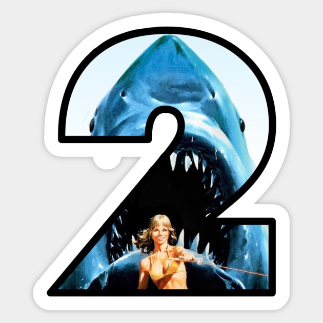 JAWS 2 Sticker by TotallyRadRetro